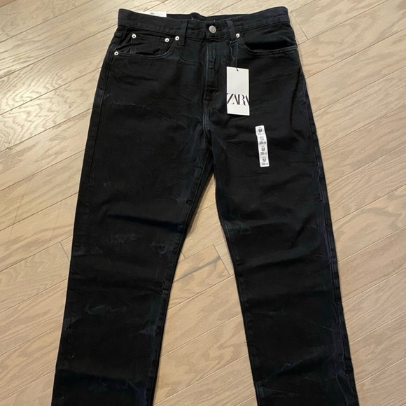 ZARA RELAXED MID WAIST JEANS ZW COLLECTION - Picture 7 of 9